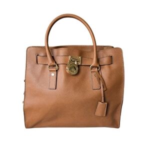 Michael Kors Hamilton Handbag Tan Brown